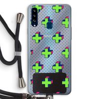 8-bit N°10: Samsung Galaxy A20s Transparant Hoesje met koord