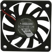 QuickCool QC6010B12H Axiaalventilator 12 V/DC 25.74 m³/h (l x b x h) 60 x 60 x 10 mm