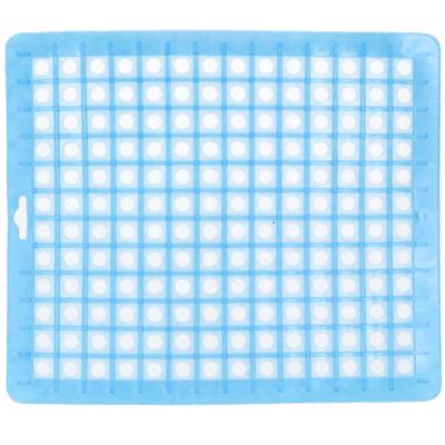 Gootsteenmat basis - blauw - 25 x 29 cm - Spoelbakmat - Huishouden keuken artikelen