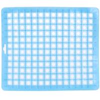 Gootsteenmat basis - blauw - 25 x 29 cm - Spoelbakmat - Huishouden keuken artikelen