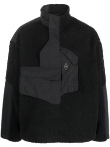 A-COLD-WALL* veste Bonded Axis en polaire - Noir