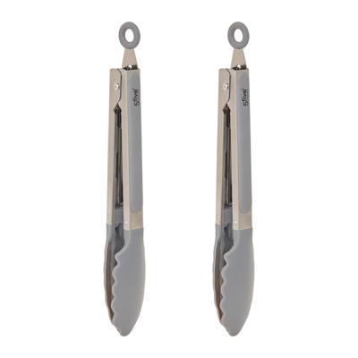 5Five keukentang Paris - 2x - 28 cm - RVS - zilver - keukengerei