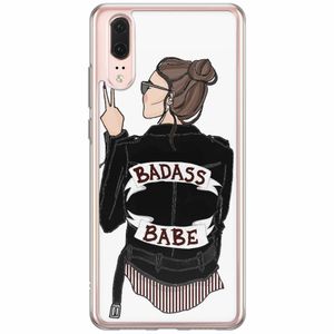 Huawei P20 siliconen hoesje - Badass babe