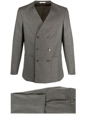 FURSAC costume à veste à boutonnière croisée - Vert
