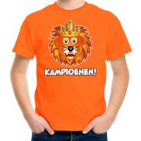 Oranje supporter T-shirt voor jongens - kampioenen - oranje - EK/WK voetbal - Nederland