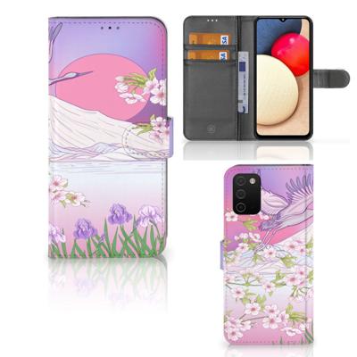 Samsung Galaxy A03s | Telefoonhoesje | Met pasjeshouder | Bird Flying