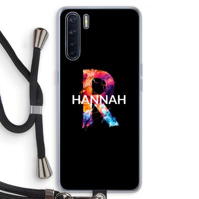 Abstract Spectrum: Oppo A91 Transparant Hoesje met koord