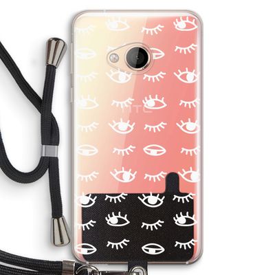 Eye pattern #3: HTC U Play Transparant Hoesje met koord