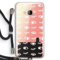 Eye pattern #3: HTC U Play Transparant Hoesje met koord
