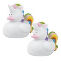 2x Badspeeltje eenhoorn 7 cm