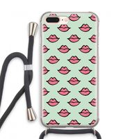 Lipjes: iPhone 8 Plus Transparant Hoesje met koord