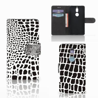 Nokia 7 | Telefoonhoesje | Met pasjeshouder | Slangenprint