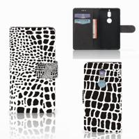 Nokia 7 | Telefoonhoesje | Met pasjeshouder | Slangenprint