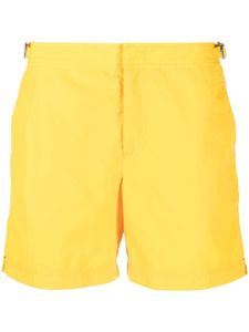 Orlebar Brown short de bain à fermeture dissimulée - Jaune