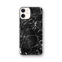 Zwart Marmer 2: iPhone 12 Transparant Hoesje