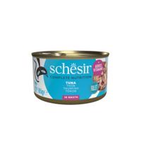 Schesir tonijn (natural style) natvoer kat (blikjes 85 g) 4 trays (48 x 85 g)