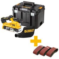 DeWALT DCW220NT Accu bandschuurmachine 75x533mm 18V XR Basic Body in TSTAK