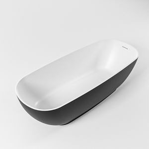 Vrijstaand bad Mondiaz Rock | 170x70 cm | Solid surface | Ovaal | Urban - Talc