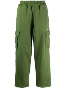 Stüssy pantalon droit à logo brodé - Vert