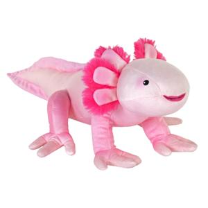 Wild Republic Axolotl Knuffel - salamander - pluche - roze - 30 cm - dierenknuffel
