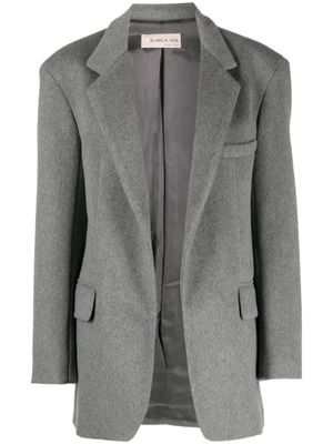 Blanca Vita blazer chiné à revers crantés - Gris