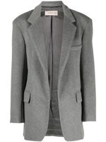 Blanca Vita blazer chiné à revers crantés - Gris - thumbnail