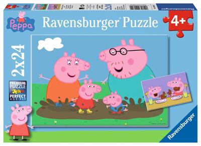 Ravensburger puzzel gelukkige familie 2x 24 stukjes