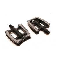 Falkx xero pedalen 9/16". kunststof huis, anti-slip, zwart.