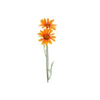 Kunst bloem "Madeliefje" oranje zijde 56 cm