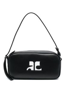 Courrèges sac porté épaule Camera en cuir - Noir