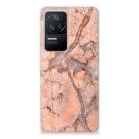 Xiaomi Poco F4 | TPU | Siliconen hoesje | Marmer Oranje