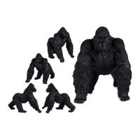 Decoratieve figuren Gorilla Zwart Hars (30 x 36 x 45 cm)