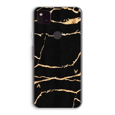 Gouden marmer: Google Pixel 4a 5G Transparant Hoesje