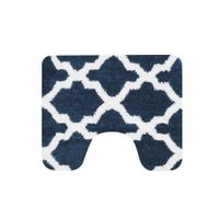 Dutch House Toulon Toiletmat 60x50 cm Blauw/Wit