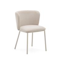 Kave Home Ciselia eetkamerstoel beige chenille beige Kave Home Ciselia eetkamerstoel beige chenille beige
