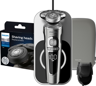 Philips Series 9000 Prestige SP9861/16 + Philips NanoTech Precision mesjes SH98/70 Philips Series 9000 Prestige SP9861/16 + Philips NanoTech Precision mesjes SH98/70