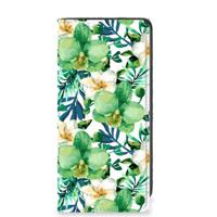 Samsung Galaxy A41 Smart Cover Orchidee Groen - thumbnail