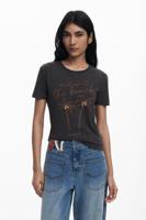 Palmboom T-shirt - BLACK - XL