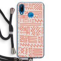 Marrakech Pink: Huawei P20 Lite Transparant Hoesje met koord