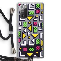 8-bit N°4: Samsung Galaxy Note 20 / Note 20 5G Transparant Hoesje met koord