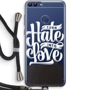Turn hate into love: Huawei P Smart (2018) Transparant Hoesje met koord