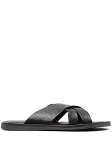 Corneliani Waikiki leren sandalen - Zwart