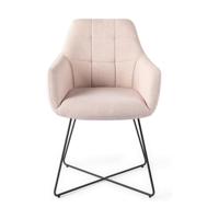 Jesper Home Noto eetkamerstoel Petal Pink cross black Jesper Home Noto eetkamerstoel Petal Pink cross black