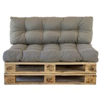 2L Home & Garden Palletkussenset Metro Beige - 2 delige set