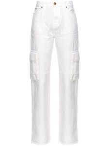 PINKO jean droit à taille haute - Blanc