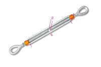 Beta 8105-K 1/2X9-Spanschroeven Met Twee Ogen - 081059012