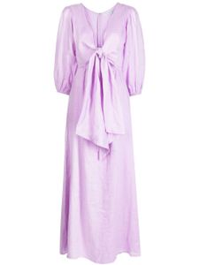 Faithfull the Brand robe longue Mia en lin - Violet