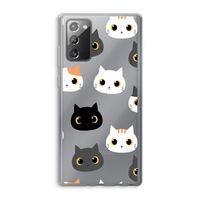 Katten: Samsung Galaxy Note 20 / Note 20 5G Transparant Hoesje