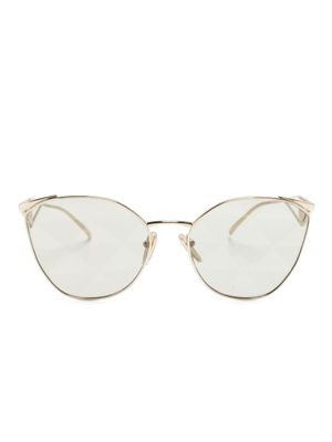 Prada Eyewear lunettes de soleil PR 50WS à monture papillon - Or