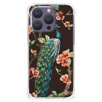 iPhone 15 Pro Case Anti-shock Pauw met Bloemen